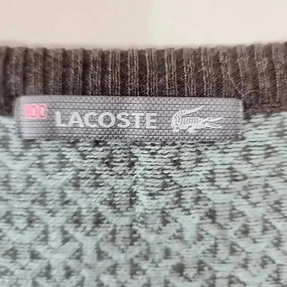 Lacoste 100% Wool Vest - Size Large/100 - Picture 6 of 9